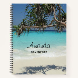 Cuaderno Sunny Tropical Beach Ocean Paradise