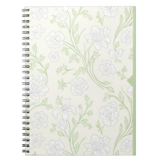 Cuaderno Sunny Yellow Floral Journal Cheerful White Flowers