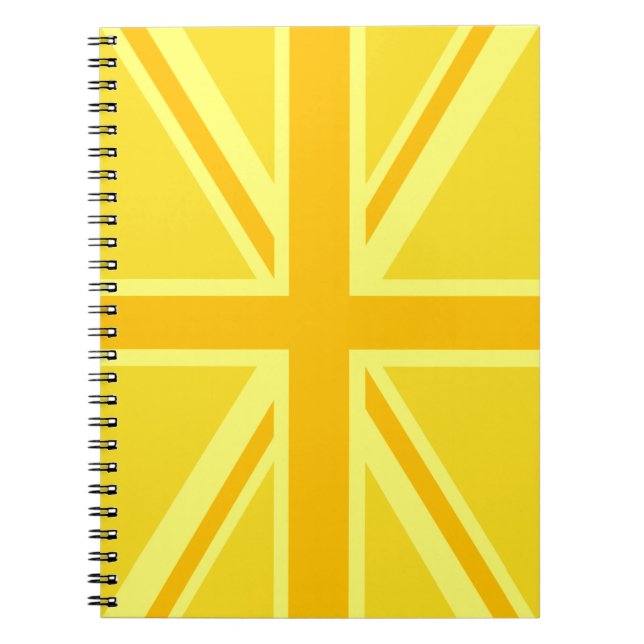 Cuaderno Sunny Yellow Union Jack British Flag Decour (Frente)