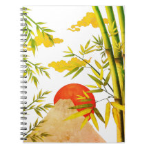 Sunrise Japonesa Oriental Con Bambú