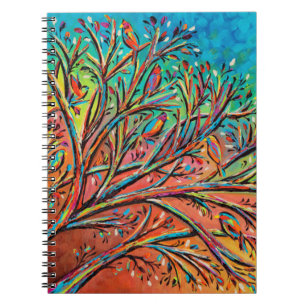 Cuaderno Sunrise Treetop Birds II