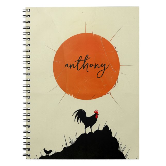 Cuaderno Sunrise y el gallo de los gallos (Frente)