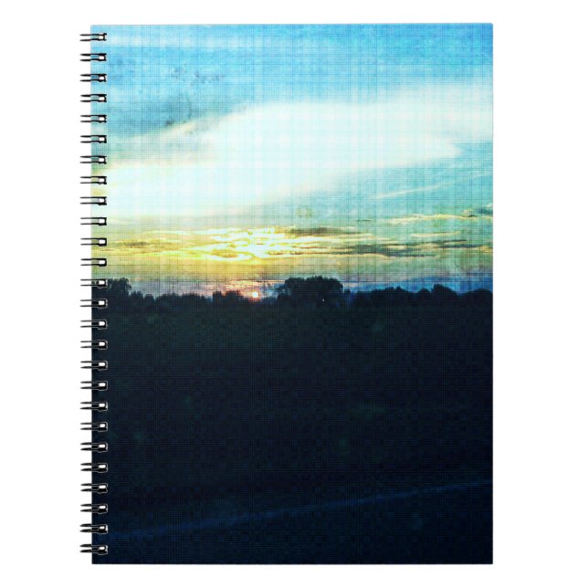 Cuaderno Sunset azul (Frente)