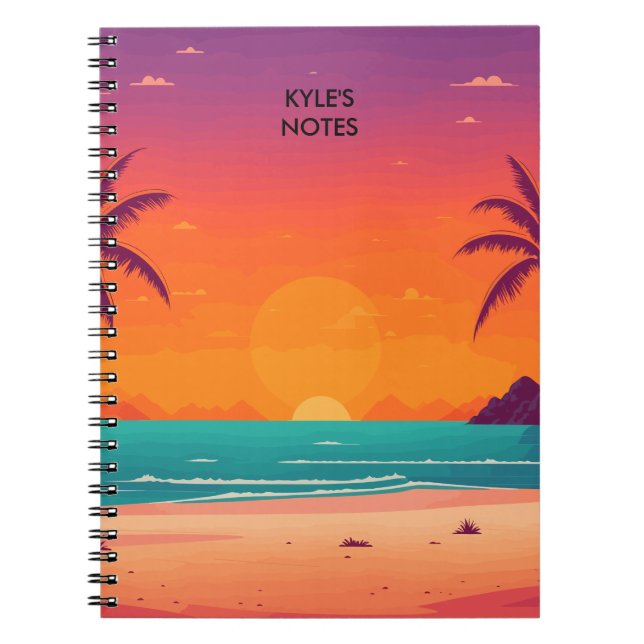 Cuaderno Sunset Beach Scene (Frente)