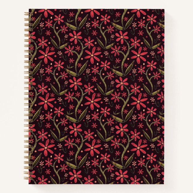 Cuaderno Sunset | Dancing Watercolor Daisies (Anverso)