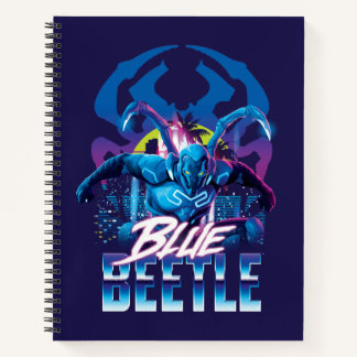 Cuaderno Sunset de Blue Beetle Retrowave City