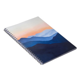 Cuaderno Sunset de la montaña minimalista
