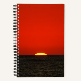 Cuaderno Sunset on a beach in Mexico