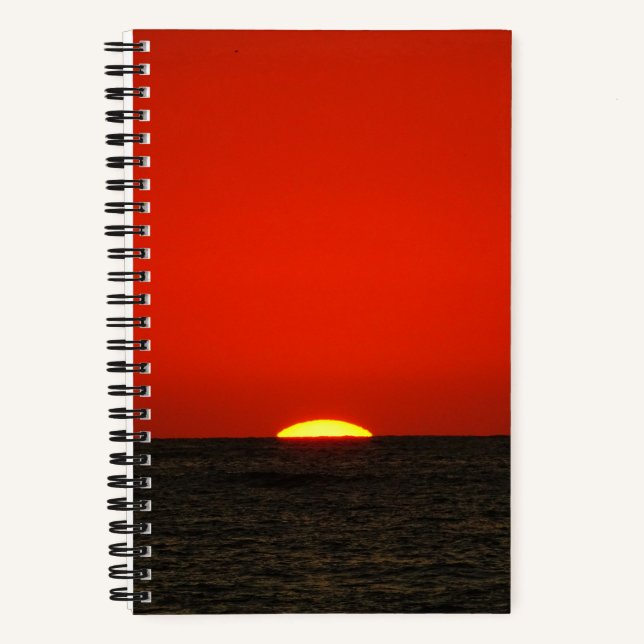 Cuaderno Sunset on a beach in Mexico (Anverso)