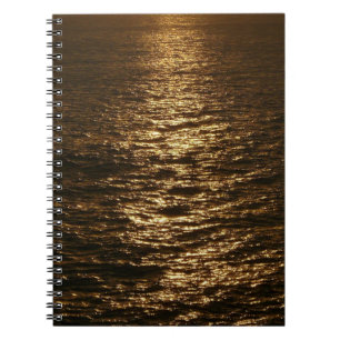 Cuaderno Sunset on the Water Resumen Fotografía del Océano