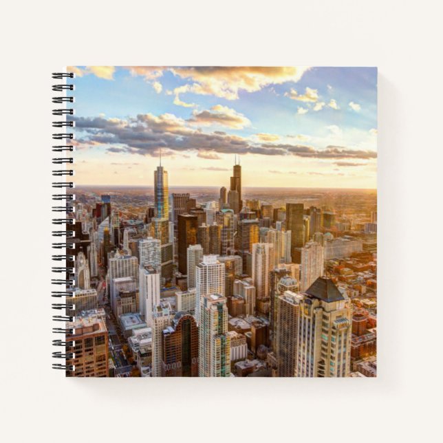Cuaderno Sunset Over Chicago (Anverso)
