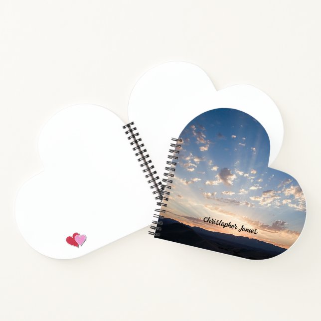 Cuaderno Sunset Sky personalizado (Interior)