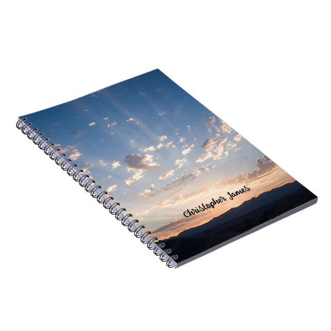 Cuaderno Sunset Sky personalizado (Lado Derecho)