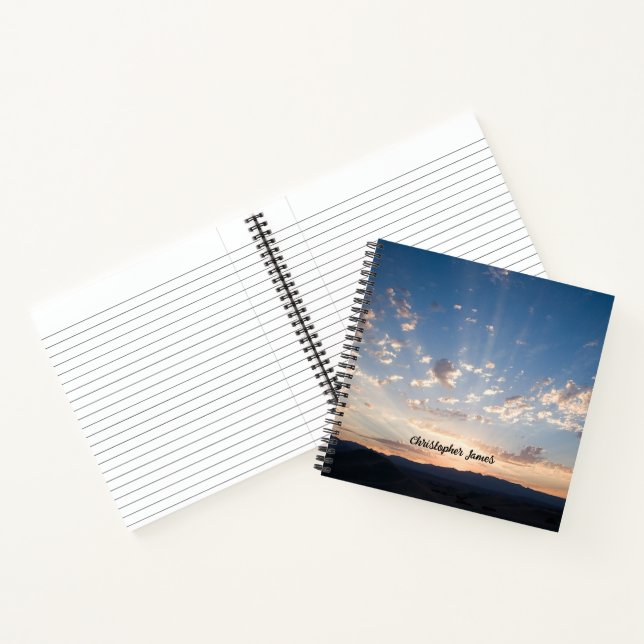 Cuaderno Sunset Sky personalizado (Interior)
