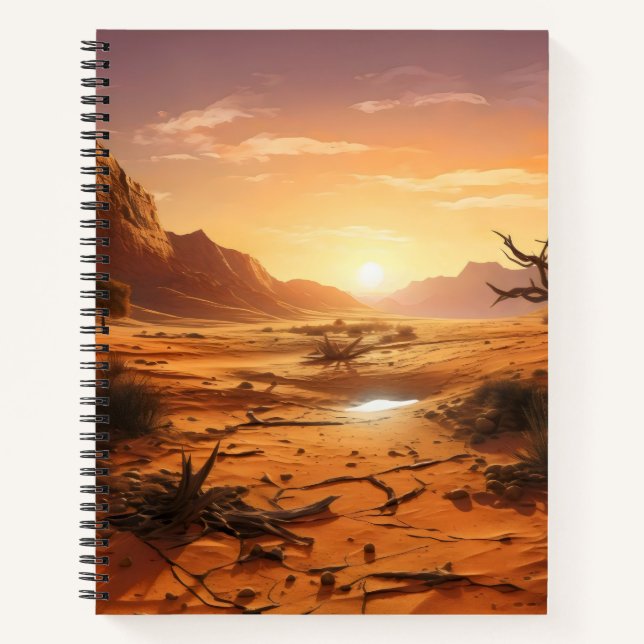 Cuaderno Sunset sobre el desierto (Anverso)