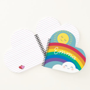 Cuaderno Sunshine and Rainbows Hearts