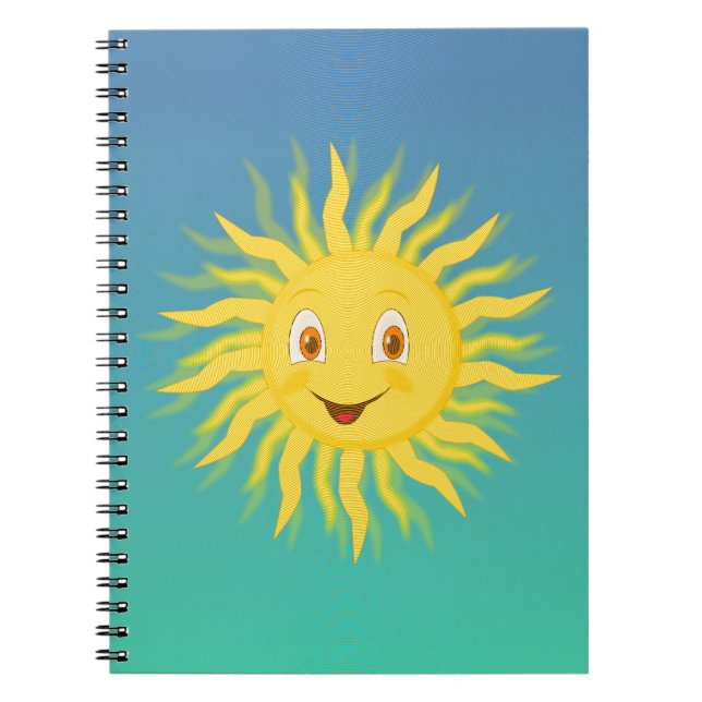 Cuaderno Sunshine con líneas circulares (Frente)