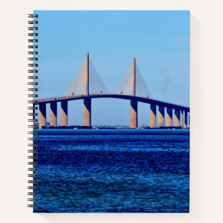 Cuaderno Sunshine Skyway Bridge Spiral Notebook