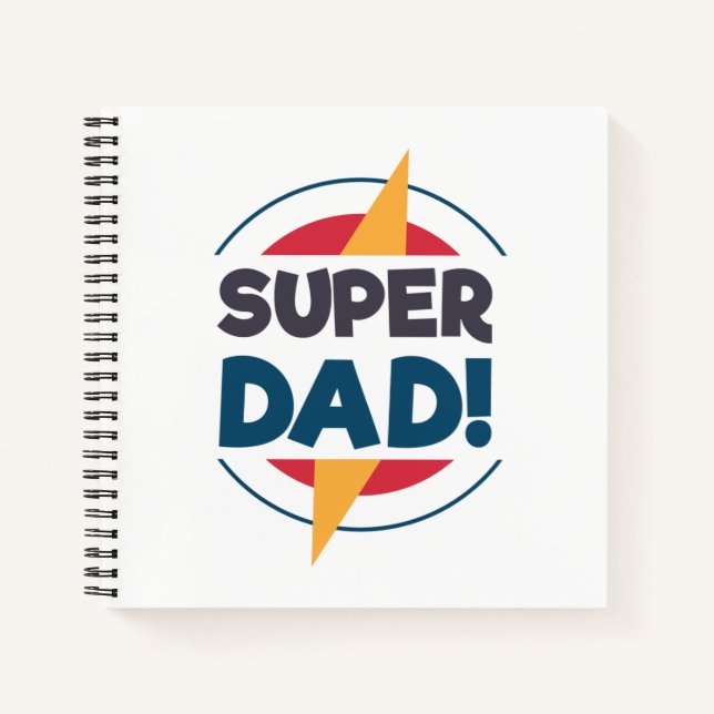 Cuaderno Super Dad Feliz Día del Padre | Portátil (Anverso)