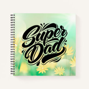 Cuaderno Super Dad Hero Tipografía Diseño-67888