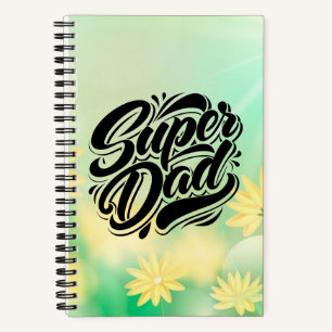 Cuaderno Super Dad Hero Tipografía Diseño-67888
