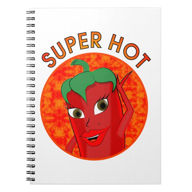 Cuaderno Super Diva de Pepper Caliente (Frente)