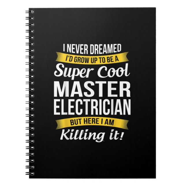 Cuaderno Super Guay Master Electrician Funny Gift (Frente)