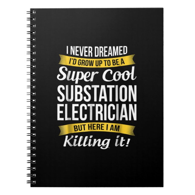 Cuaderno Super Guay Substation Electrician Funny Gift (Frente)