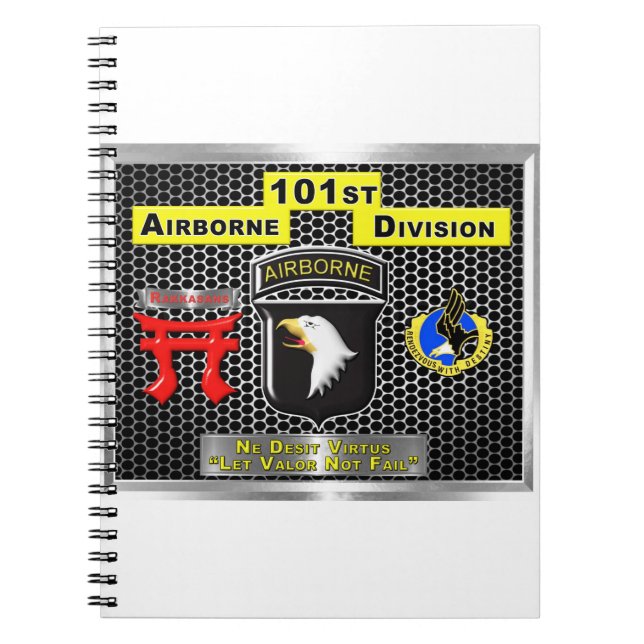 Cuaderno Super Nuevo diseño de la 101ª División Aérea (Frente)