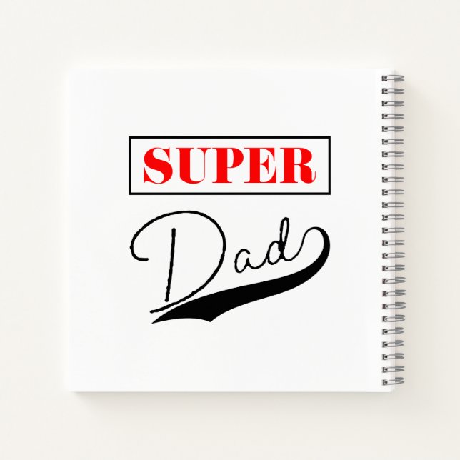 Cuaderno Super Papá  (Reverso)