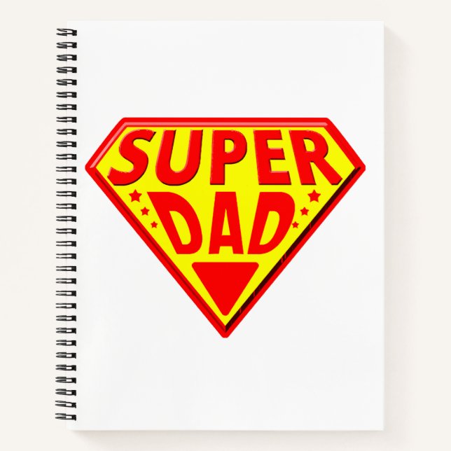 Cuaderno Super Papá - Feliz Día del Padre (Anverso)