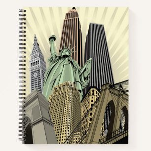 Cuaderno Superestilizado Cityscape NYC
