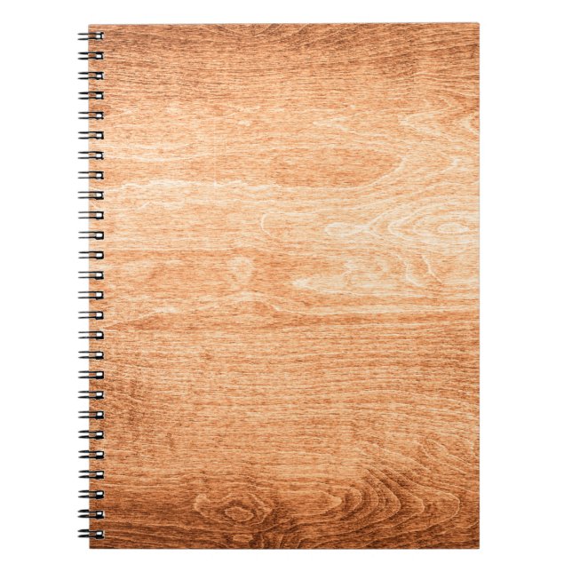 Cuaderno Superficie de fondo de textura de madera oscura co (Frente)