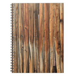 Cuaderno Superficie de madera marrón