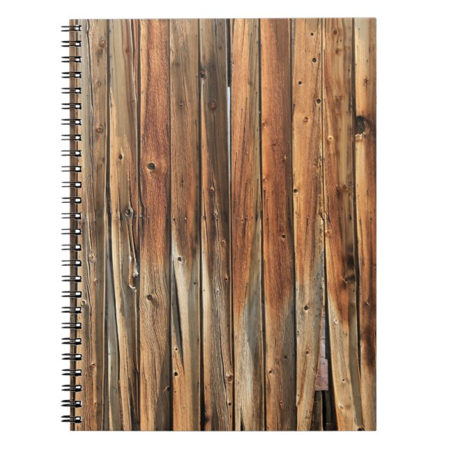 Cuaderno Superficie de madera marrón (Frente)