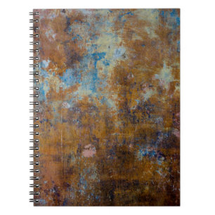 Cuaderno Superficie de madera marrón y rosa