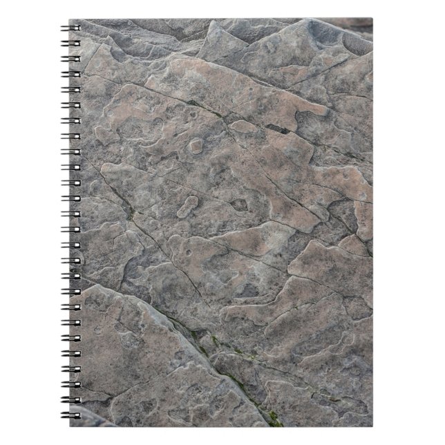 Cuaderno Superficie de piedra de textura de roca (Frente)