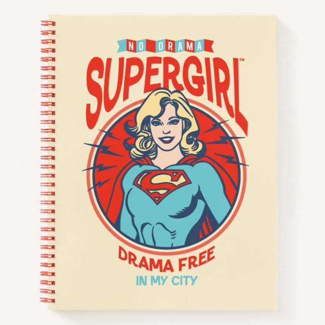 Cuaderno Supergirl Drama Free In My City (Anverso)