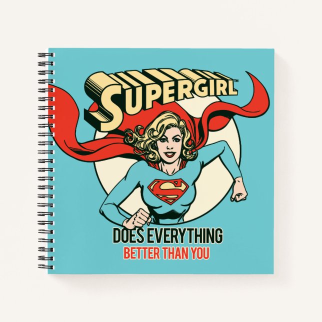 Cuaderno Supergirl Hace Todo Mejor Que Tú (Anverso)