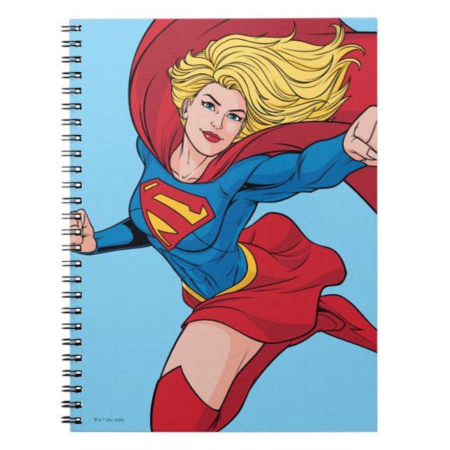 Cuaderno Supergirl Volando hacia arriba Ilustracion (Frente)