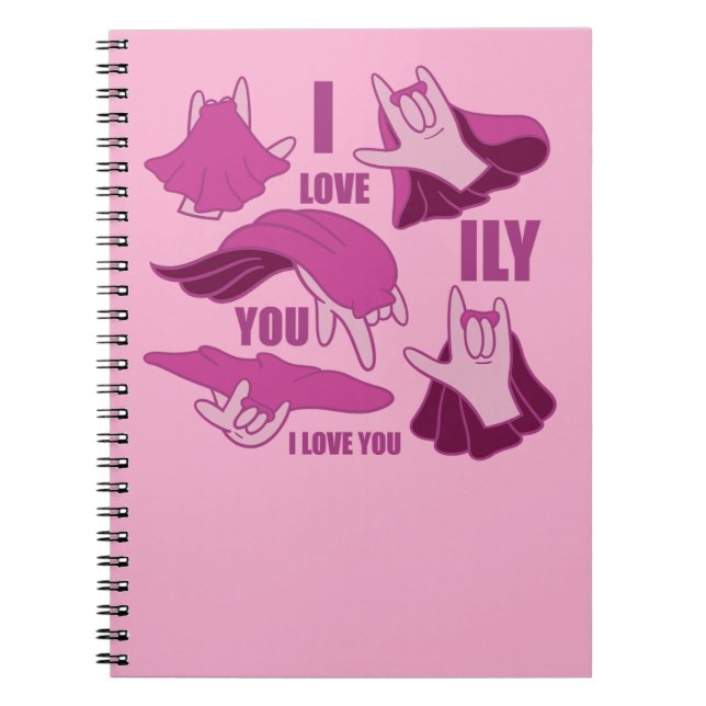 Cuaderno Superhéroe ILY - Diseño ASL (Frente)