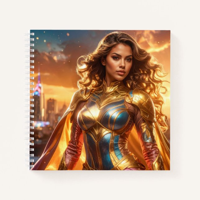 CUADERNO SUPERHÉROE - SUPERHÉROE FEMENINA (Anverso)