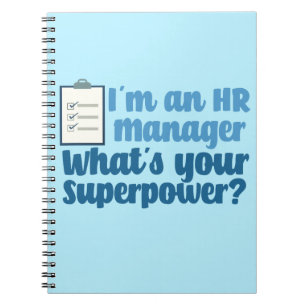 Cuaderno Superheroína divertida de recursos humanos