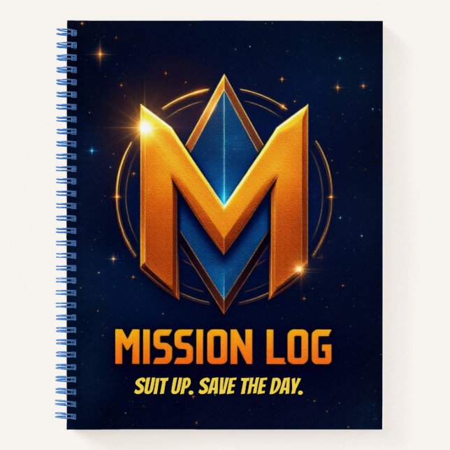 Cuaderno Superhero's Mission Log | Comic Book Style Task  (Anverso)