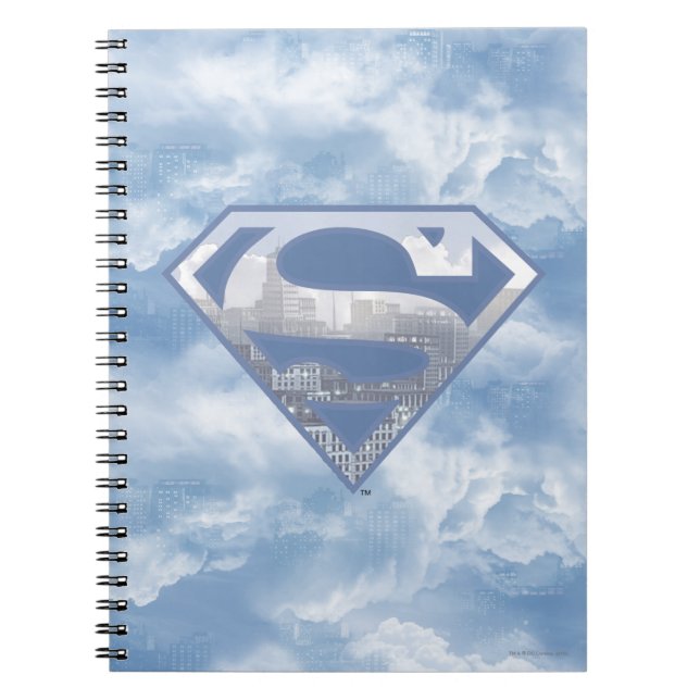 Cuaderno Superman S-Shield | Logo de la Ciudad Azul claro (Frente)