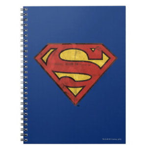Cuaderno Superman S-Shield   Logotipo de esquema negro grue
