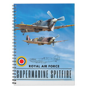 CUADERNO SUPERMARINE SPITFIRE - ESCUADRÓN AÉREO REAL