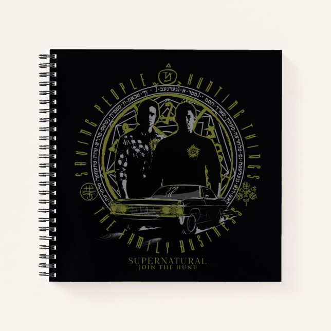 Cuaderno Supernatural Winchester Brothers Family Business (Anverso)
