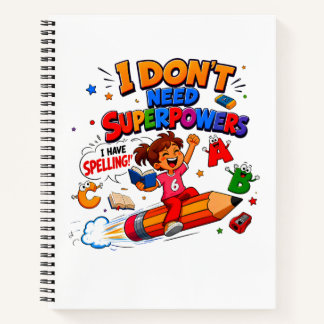 Cuaderno Superpoder de Ortografía Humor de Lectoescritura