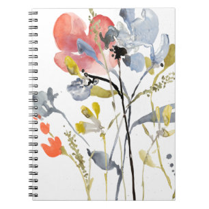 Cuaderno Superposición de las flores - Flores pasteles col